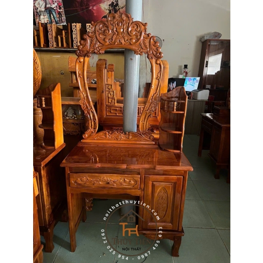 Bàn Trang điểm Gỗ Tràm- BTDGT 012