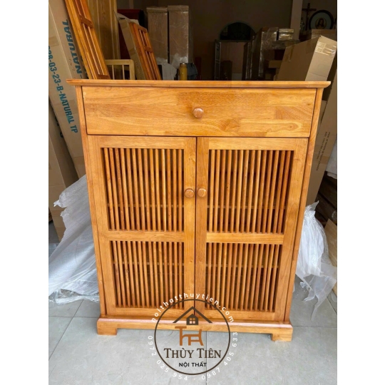 Tủ dép gỗ cao su loại đẹp ngang 60-80-1m-1,2m