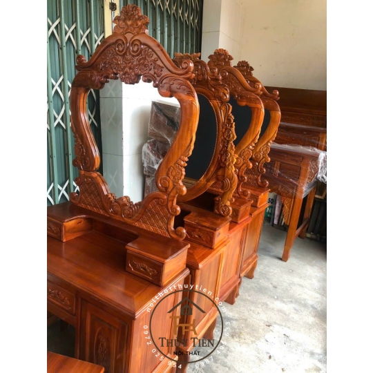 Bàn trang điểm gỗ tràm- BTDGT 011