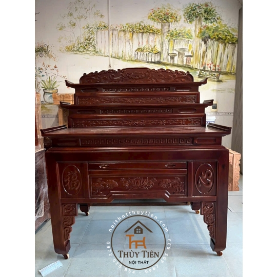 Bàn thờ gỗ tràm rừng- BTGT 023