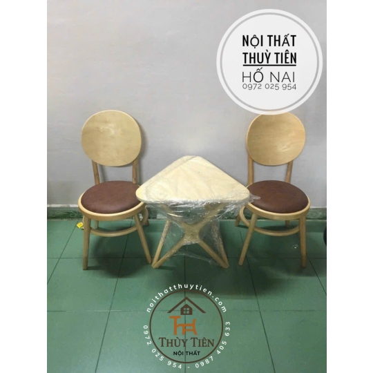 Bộ bàn ghế cao su mặt nệm - BGCSMN 009