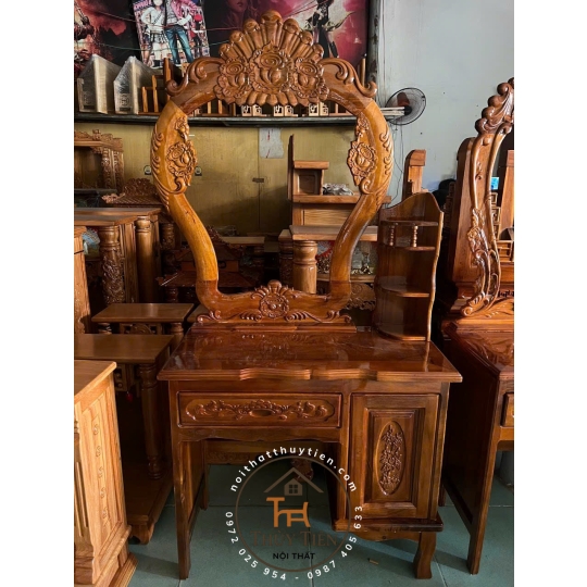 Bàn trang điểm gỗ tràm- BTDGT 006