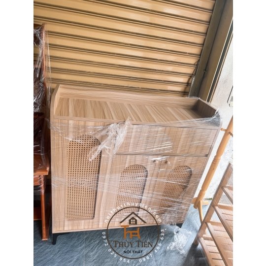 Mẫu tủ dép gỗ công nghiệp mdf cánh mây đủ kích thước