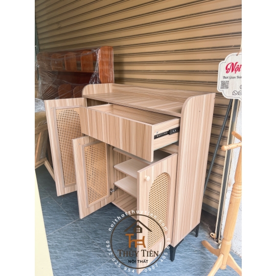 Mẫu tủ dép gỗ công nghiệp mdf cánh mây đủ kích thước