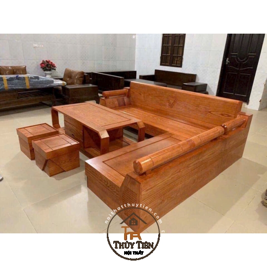 Salon gỗ sồi góc kim cương hàng đẹp dày dặn