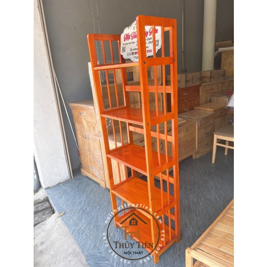Kệ sách- Kệ trưng bày gỗ cao su hàng loại 1 bền, dày đẹp chắc chắn giá tại xưởng