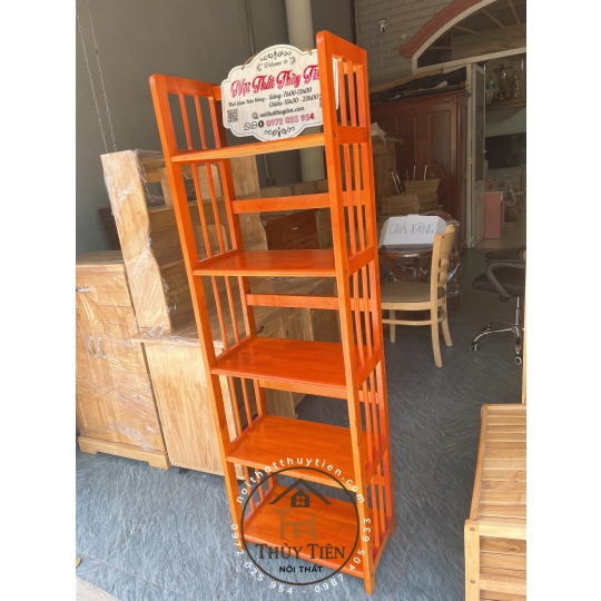 Kệ sách- Kệ trưng bày gỗ cao su hàng loại 1 bền, dày đẹp chắc chắn giá tại xưởng