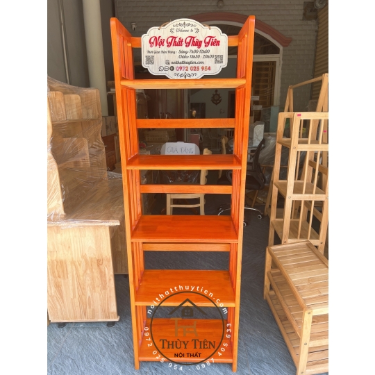 Kệ sách- Kệ trưng bày gỗ cao su hàng loại 1 bền, dày đẹp chắc chắn giá tại xưởng