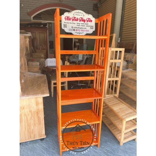 Kệ sách- Kệ trưng bày gỗ cao su hàng loại 1 bền, dày đẹp chắc chắn giá tại xưởng