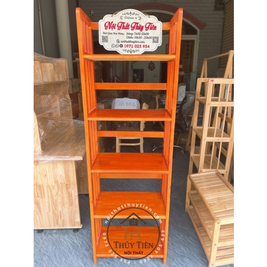 Kệ sách- Kệ trưng bày gỗ cao su hàng loại 1 bền, dày đẹp chắc chắn giá tại xưởng
