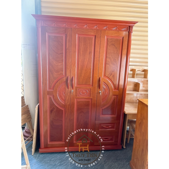 Tủ quần áo xoan phủ - TQAXP 013