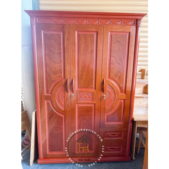 Tủ quần áo xoan phủ - TQAXP 013