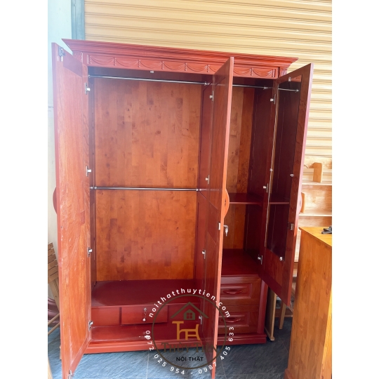 Tủ quần áo xoan phủ - TQAXP 013