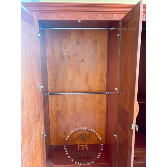 Tủ quần áo xoan phủ - TQAXP 013