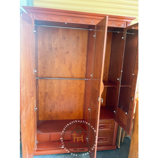 Tủ quần áo xoan phủ - TQAXP 013