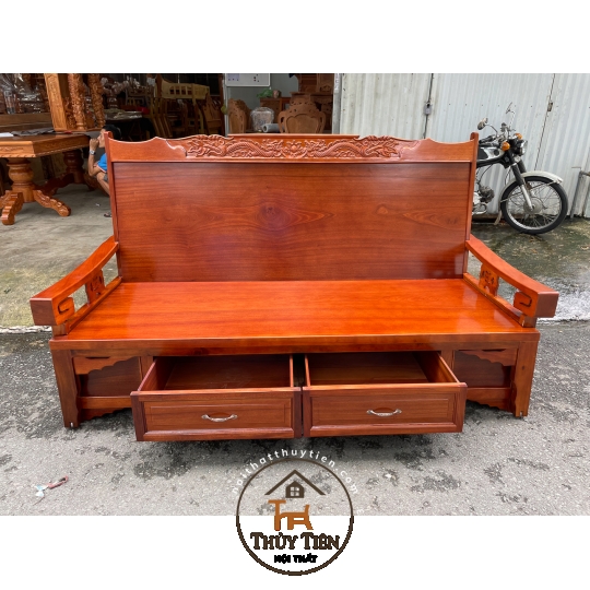 Ghế gấp gỗ xoan đào kiểu 2 hộc kéo