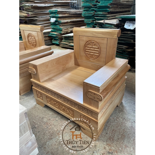 Bộ sofa gỗ sồi
