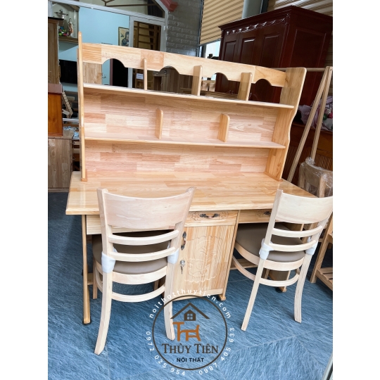 Bàn học sinh gỗ thông đôi