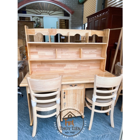 Bàn học sinh gỗ thông đôi