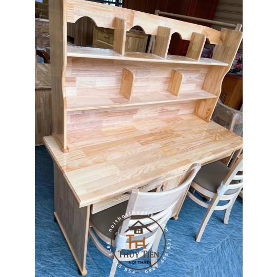 Bàn học sinh gỗ thông đôi