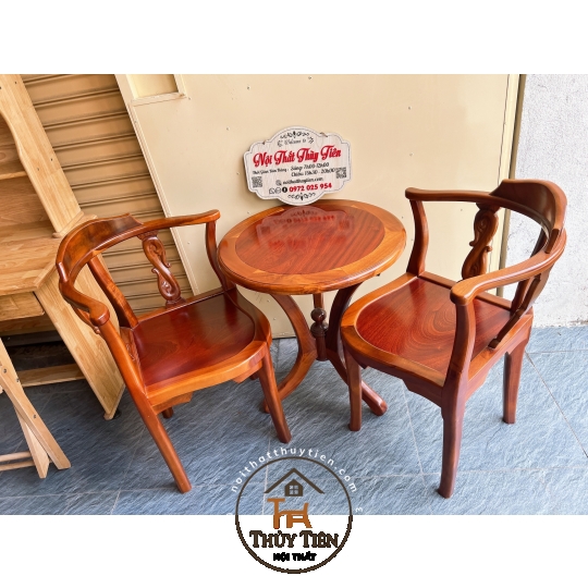 Bàn trà gỗ tràm bông vàng- BBTGT 003