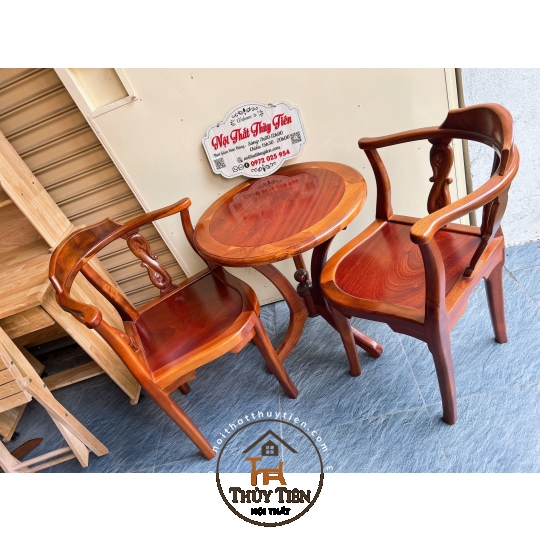 Bàn trà gỗ tràm bông vàng- BBTGT 003