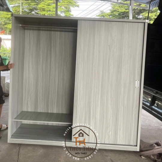 Tủ quần áo mdf cửa lùa
