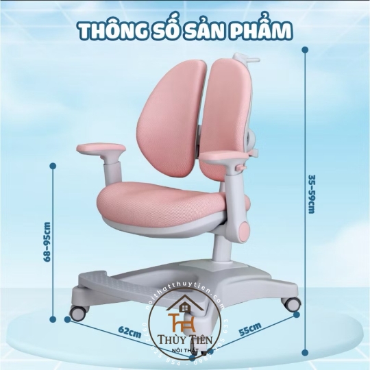 Ghế ngồi học chống gù G05 cho bé, Ghế chống gù cho học sinh Ngồi đúng tư thế, Thoải mái 