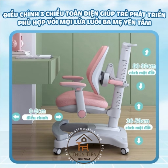 Ghế ngồi học chống gù G05 cho bé, Ghế chống gù cho học sinh Ngồi đúng tư thế, Thoải mái 