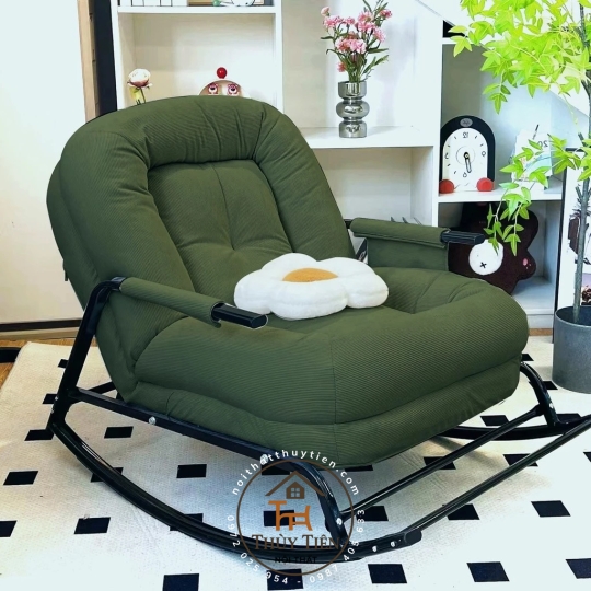 Ghế Lười Đung Đưa Gấp Gọn - Ghế Thư Giãn, Ngủ Trưa Cho Ban Công, Phòng Ngủ, Thiết Kế Đa Năng