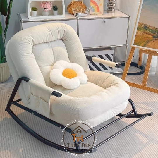 Ghế Lười Đung Đưa Gấp Gọn - Ghế Thư Giãn, Ngủ Trưa Cho Ban Công, Phòng Ngủ, Thiết Kế Đa Năng
