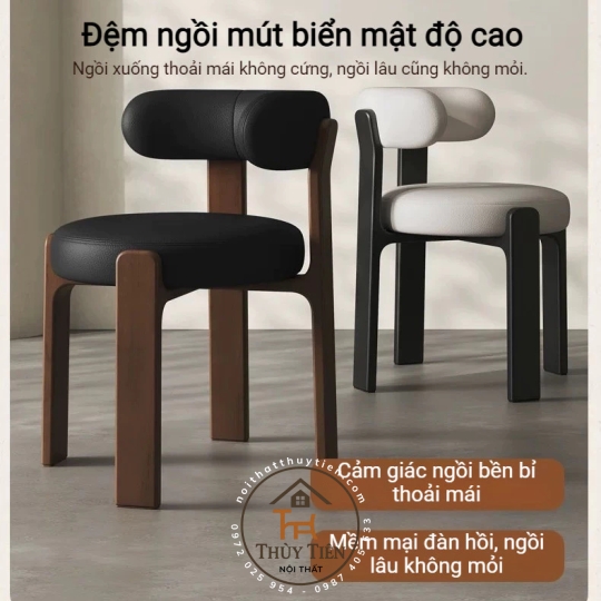 Ghế tựa ăn cơm Granite gỗ kiểu Pháp, đẳng cấp sang trọng, phong cách tối giản nhẹ nhàng gỗ ash cao cấp
