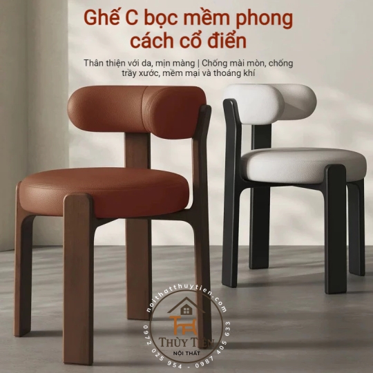 Ghế tựa ăn cơm Granite gỗ kiểu Pháp, đẳng cấp sang trọng, phong cách tối giản nhẹ nhàng gỗ ash cao cấp