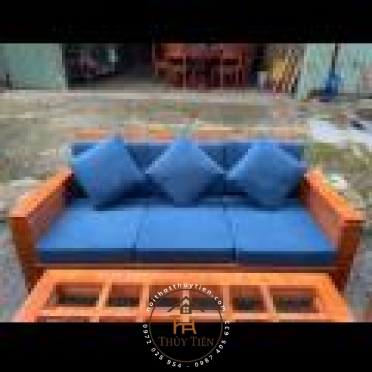 Bàn ghế sofa gỗ sồi- BGSFGS 004