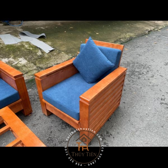 Bàn ghế sofa gỗ sồi- BGSFGS 004