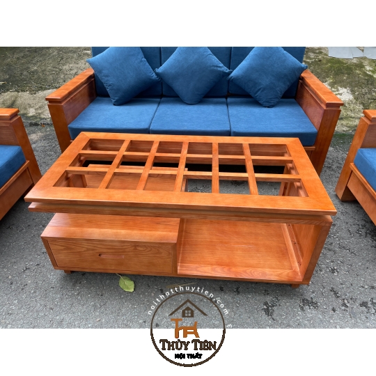 Bàn ghế sofa gỗ sồi- BGSFGS 004
