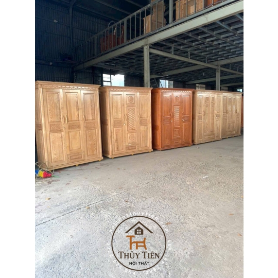 Tủ Quần Áo Gỗ sồi  đủ kích thước- TQAGS 009