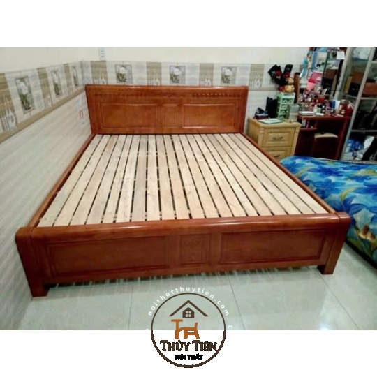Giường ngủ gỗ sồi Pháp Tự Nhiên Sơn Đẹp