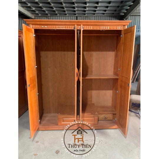Tủ quần áo gỗ sồi màu đủ kích thước- TQAGSM 001