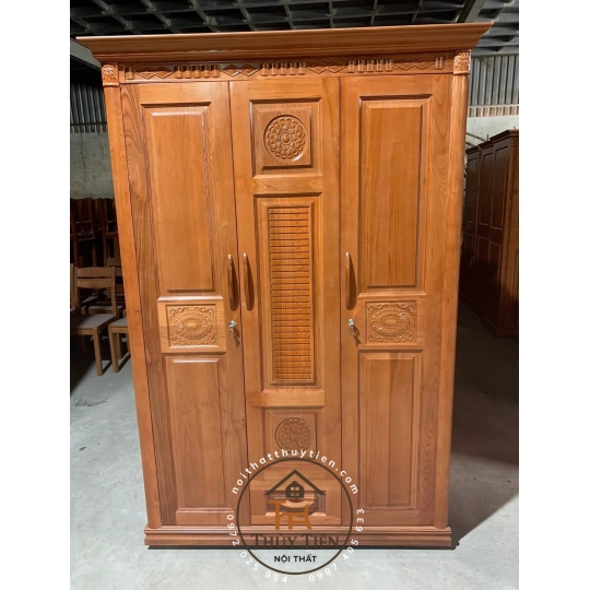 Tủ quần áo gỗ sồi màu đủ kích thước- TQAGSM 001