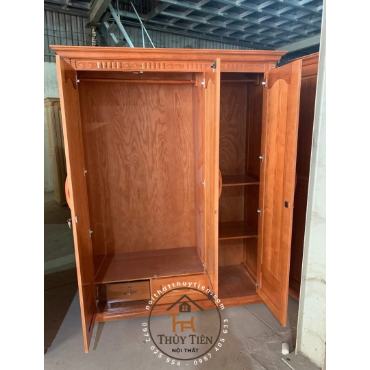 Tủ quần áo gỗ sồi tự nhiên đủ kích thước- TQAGSTN 001