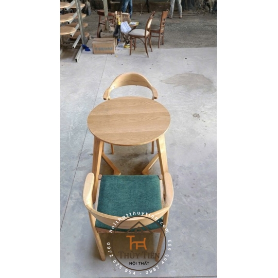 Ghế hiro tay cong gỗ ash