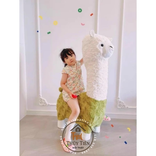 Ghế Decor  Đồ Chơi Lạc Đà Alpaca Cao Cấp Trẻ Em