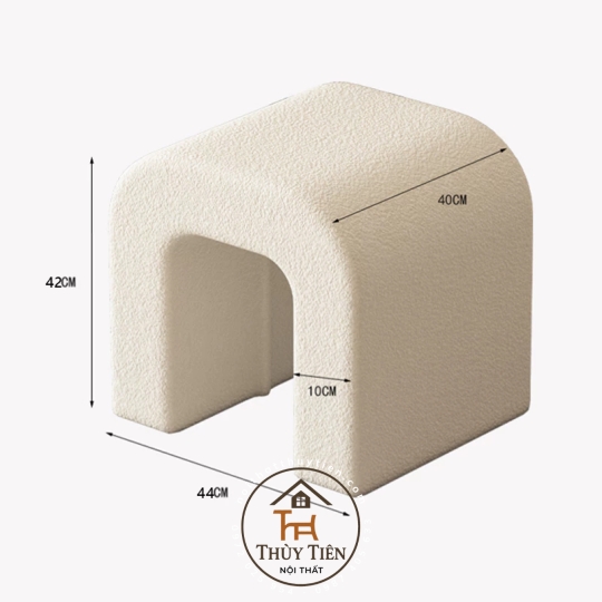 Ghế đôn ngồi bàn trang điểm đệm êm ái decor phòng ngủ thiết kế mới lạ sang trọng