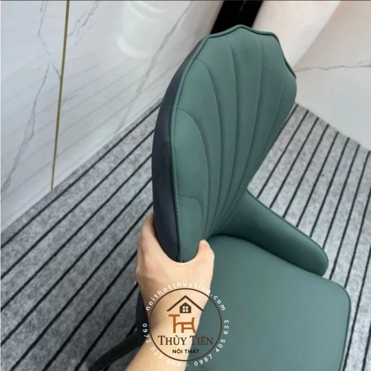 Ghế ăn ELLA hàng nhập khẩu cao cấp bọc da PU chống mèo cào, ghế đôn ngồi trang điểm