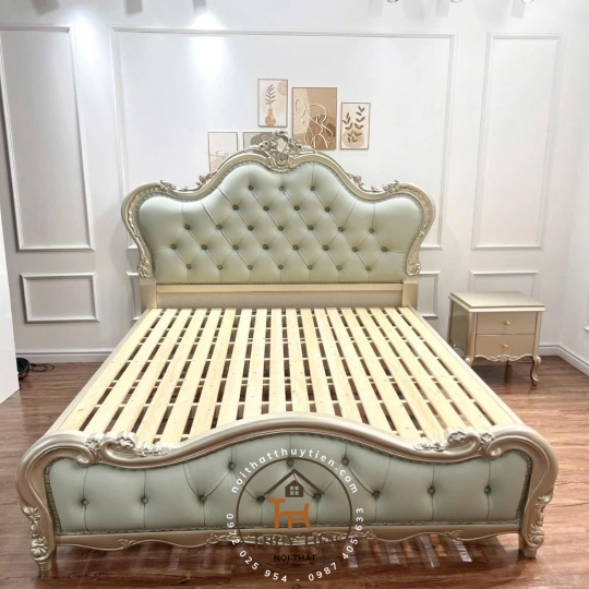 Giường NHẬP KHẨU bọc da cao cấp - Nhập nguyên kiện - Nội thất phòng ngủ đẳng cấp