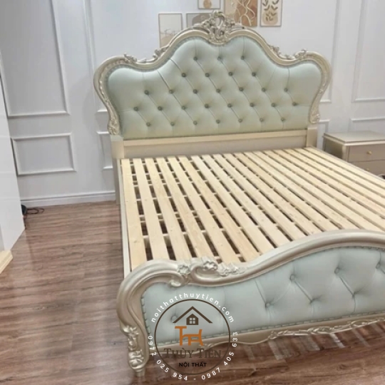 Giường NHẬP KHẨU bọc da cao cấp - Nhập nguyên kiện - Nội thất phòng ngủ đẳng cấp