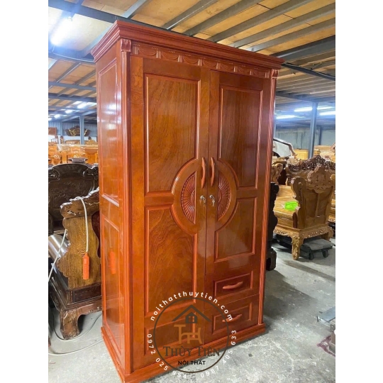 Tủ quần áo xoan phủ - TQAXP 013