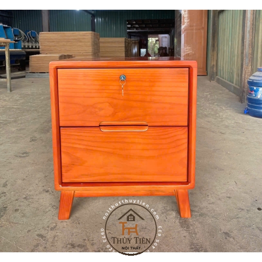 Tủ đầu giường gỗ thông Mỹ 