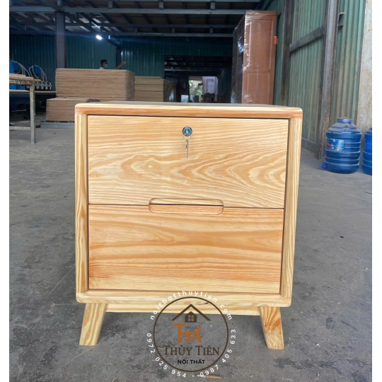 Tủ đầu giường gỗ thông Mỹ 